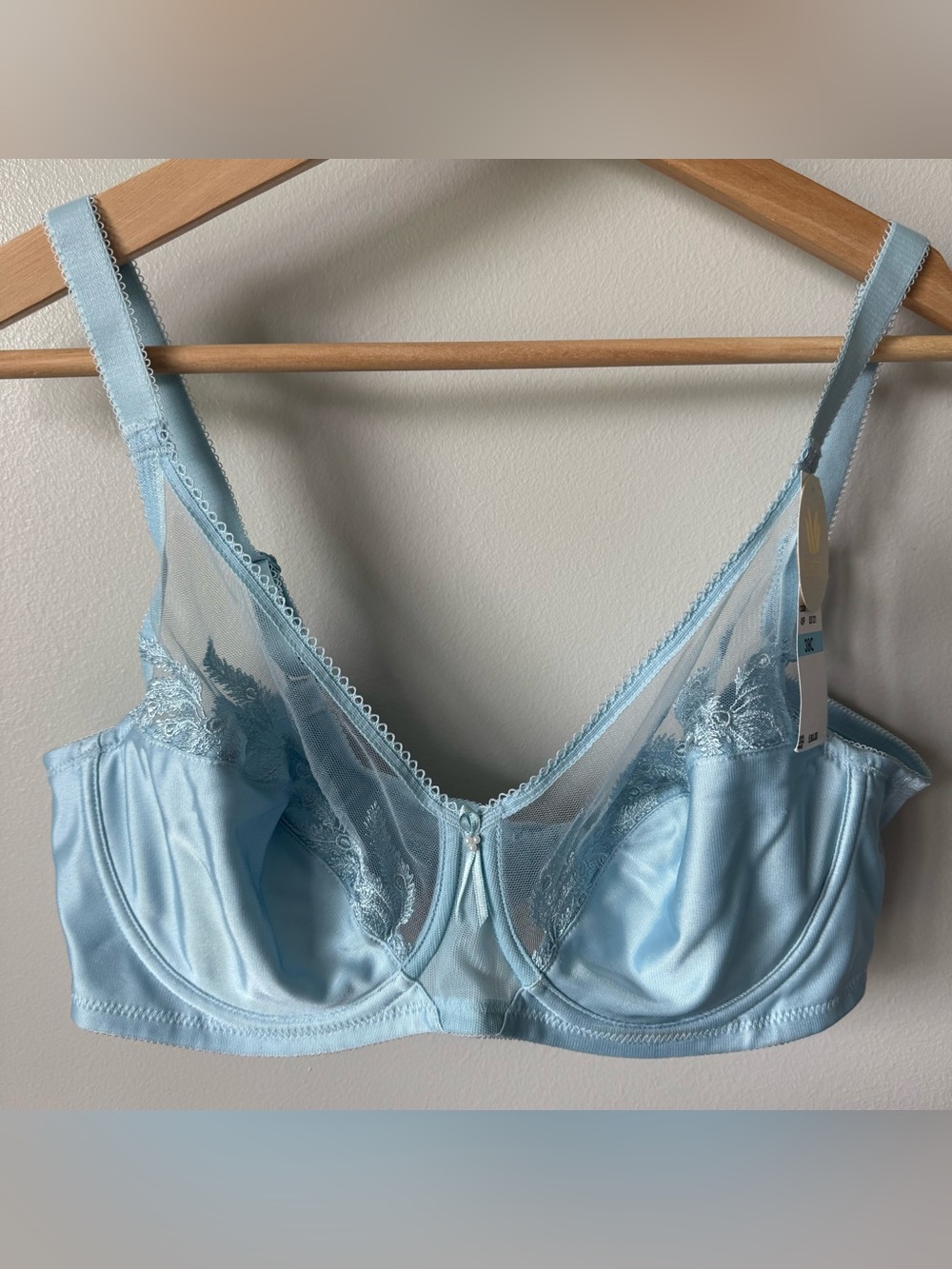 NWT WACOAL Size 38C Underwire Bra - Blue  - Style 85121